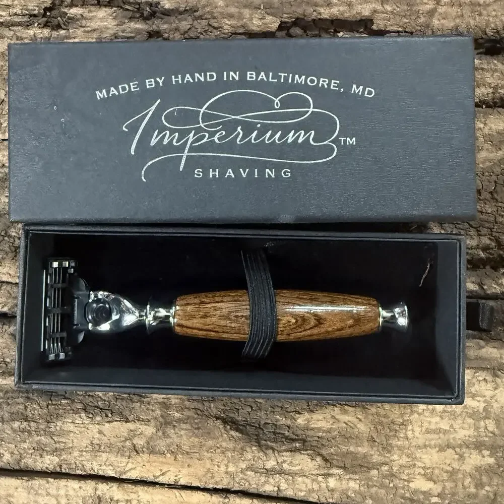 Imperium Shaving Essential Razor Bocote hardwood - Fits Gillette Mache 3